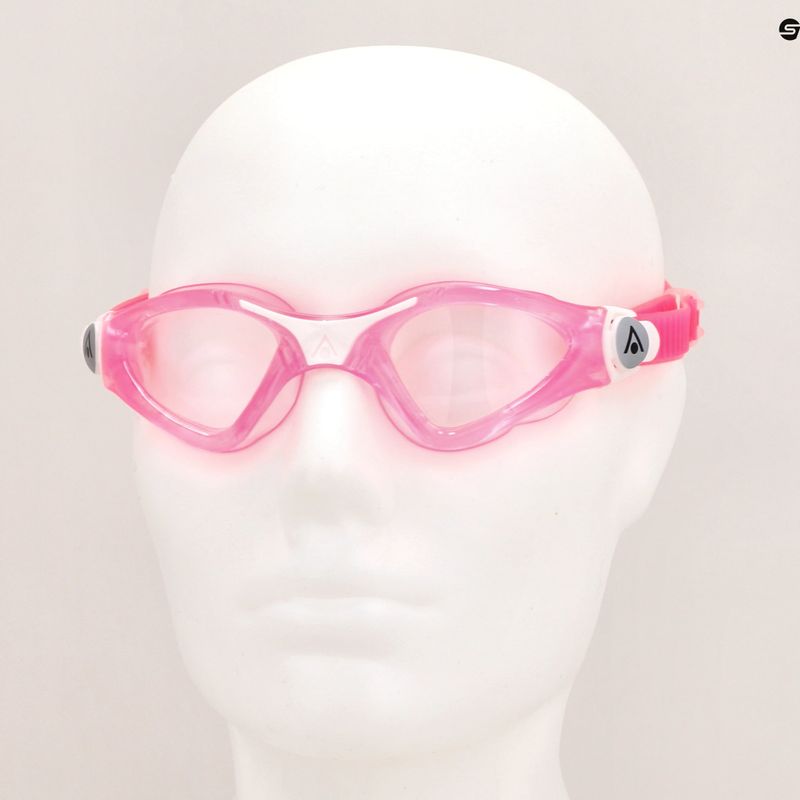 Aquasphere Kayenne rosa / weiß / Gläser klar Kinder Schwimmbrille EP3190209LC 7