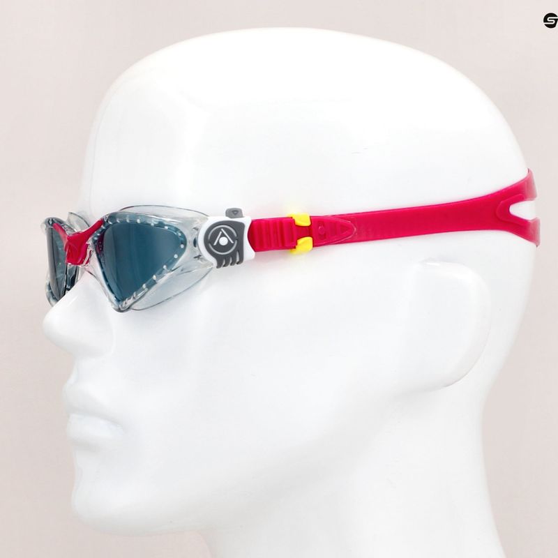 Aquasphere Kayenne Compact transparent / himbeerfarben Kinder Schwimmbrille EP3150016LD 8