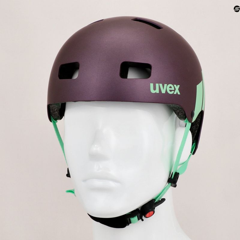 Kinderfahrradhelm UVEX Kid 3 CC lila/grün 41/4/972/18/15 13