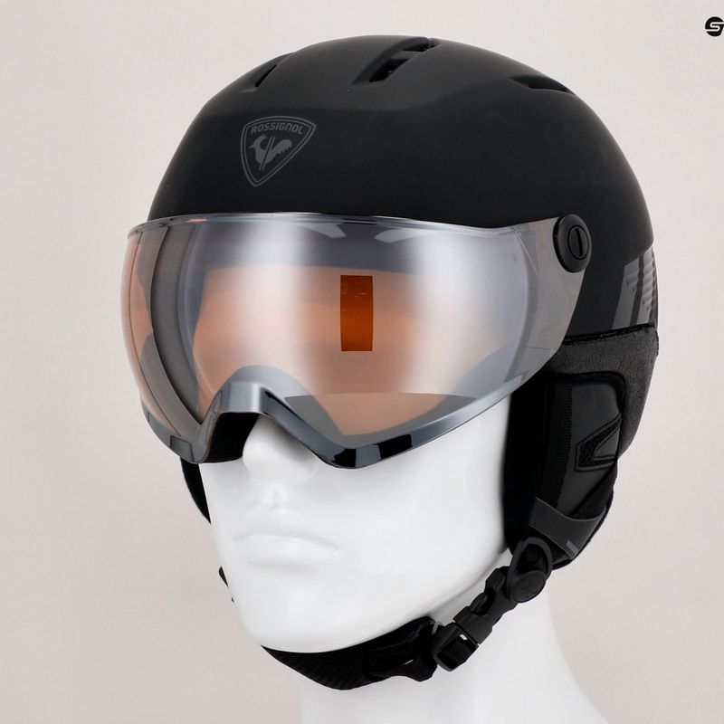 Skihelm Rossignol Fit Visor Impacts black/orange/silver 9