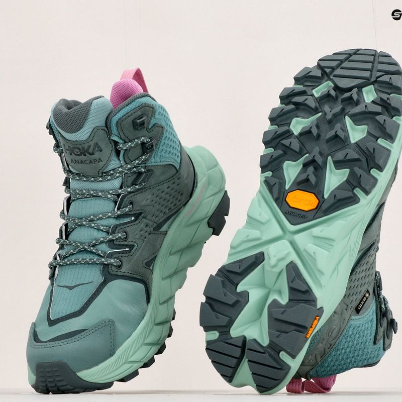 Damen-Trekkingschuhe HOKA Anacapa Mid GTX grün 1119372-TMGR 14