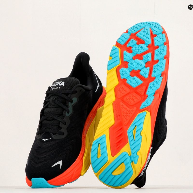 HOKA Herren Laufschuhe Arahi 6 schwarz 1123194-BFLM 12