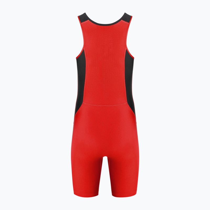 Herren Nike Gewichtheben Singlet scharlachrot/schwarz Overall 2