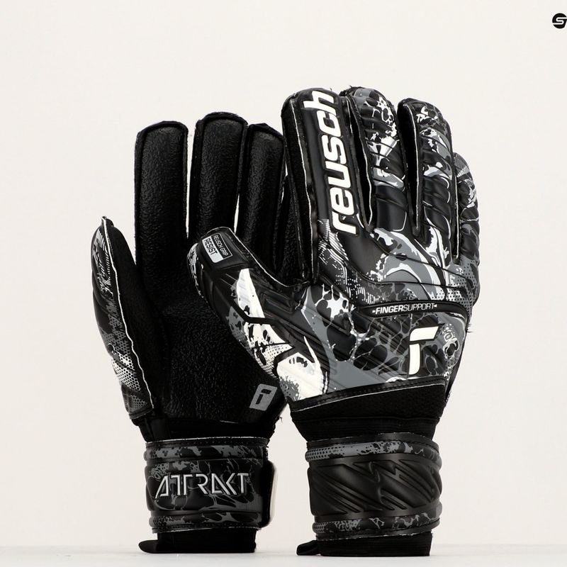 Reusch Attrakt Resist Finger Support Torwarthandschuhe schwarz 5370610-7700 9