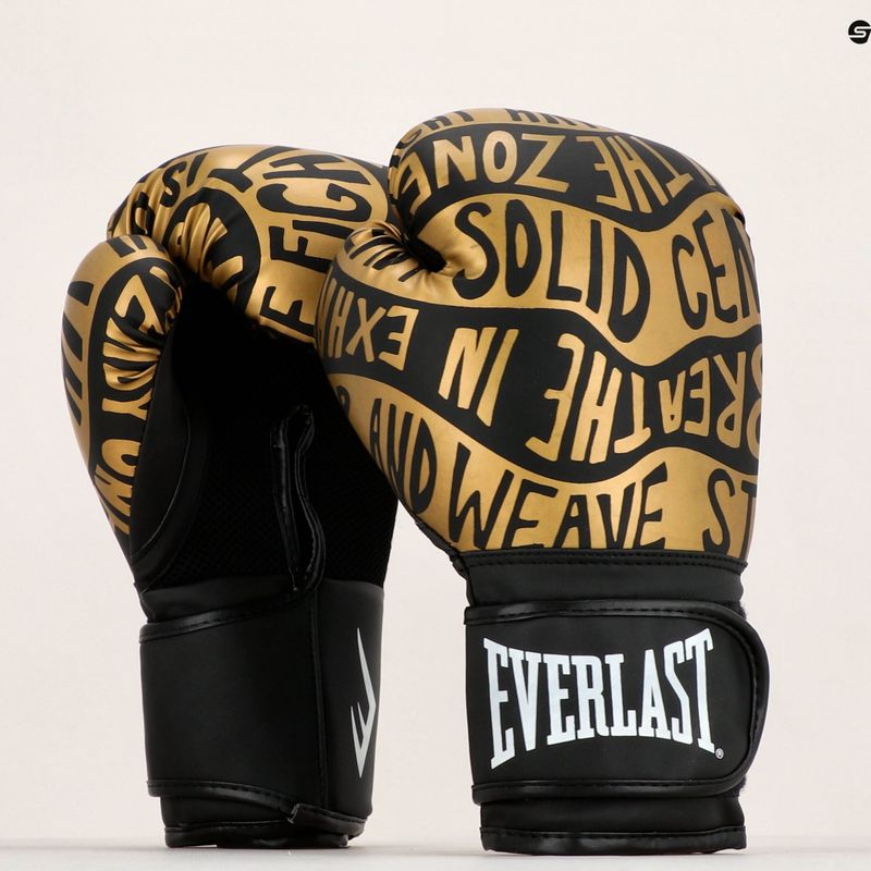 Everlast Spark schwarz/gold Boxhandschuhe EV2150 BLK/GLD 9