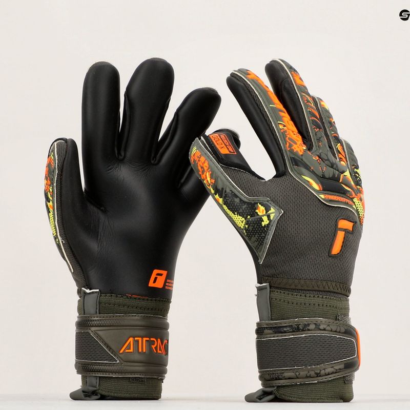 Reusch Attrakt Gold X Finger Support Junior Torwarthandschuhe grün-schwarz 5372050-5555 11