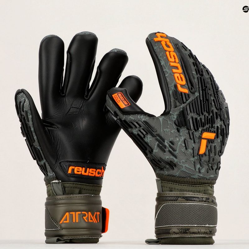 Reusch Attrakt Freegel Gold Finger Support Torwarthandschuhe schwarz 5370030-5555 14