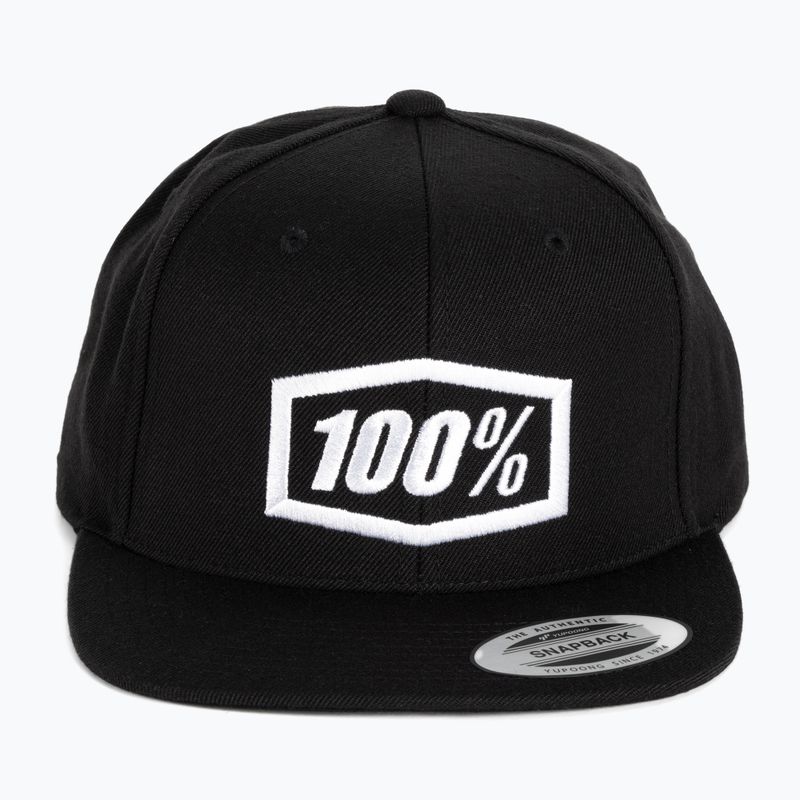 Herren 100% Essential Snapback Kappe schwarz 20015-001-01 4