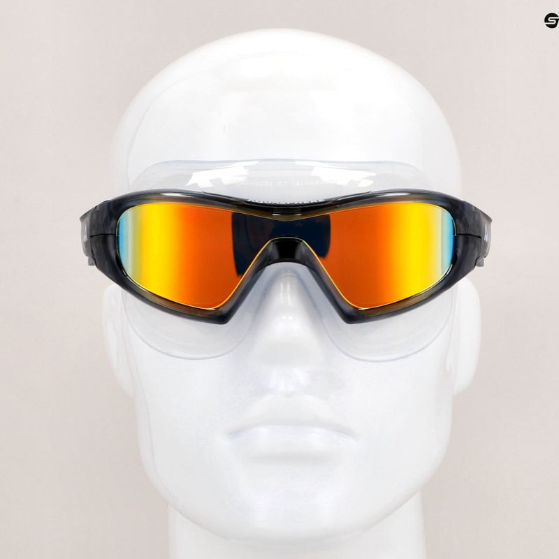 Aquasphere Vista Pro dunkelgrau/schwarz/spiegelorange Titan-Schwimmmaske MS5591201LMO 8