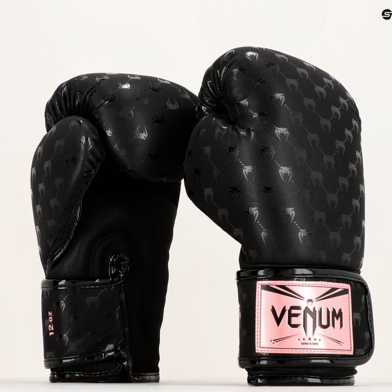 Venum Impact Monogram schwarz-goldene Boxhandschuhe VENUM-04586-537 8