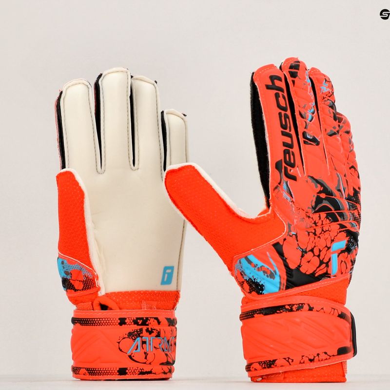 Reusch Attrakt Solid Junior Kinder Torwarthandschuhe rot 5372515-3334 9