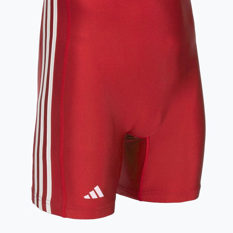 Herren-Jumpsuit adidas 3 Stripe Singlet red/white 3