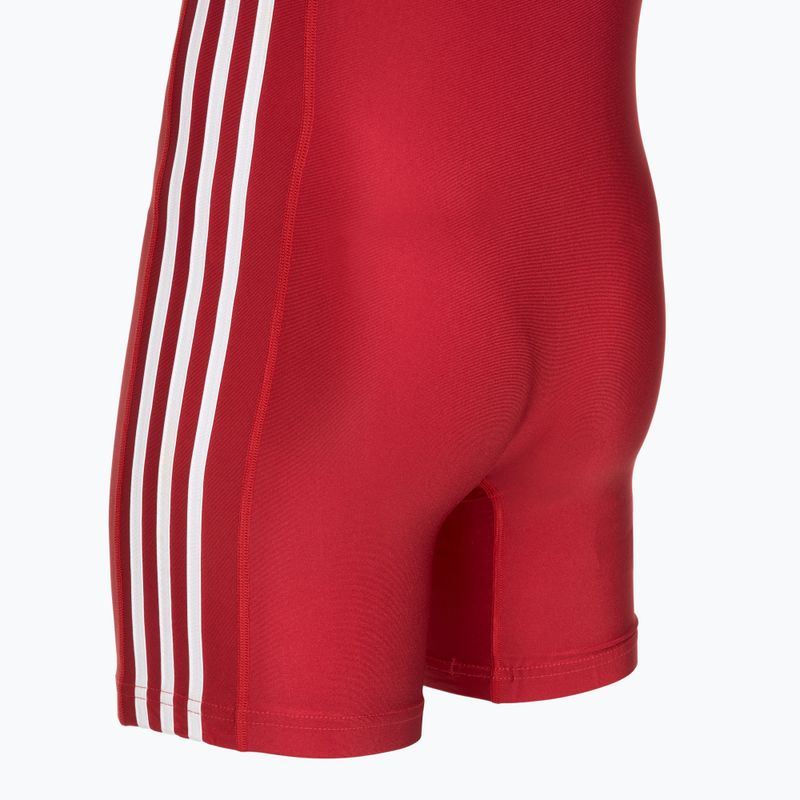 Herren-Jumpsuit adidas 3 Stripe Singlet red/white 4