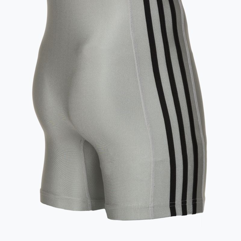 Herren-Einteiler adidas 3 Stripe Singlet grey/black 4