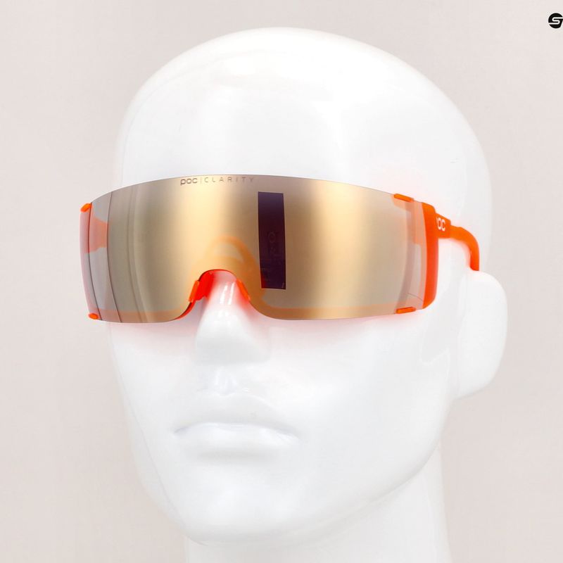 Fahrradbrille POC Propel fluorescent orange translucent/clarity road gold 12