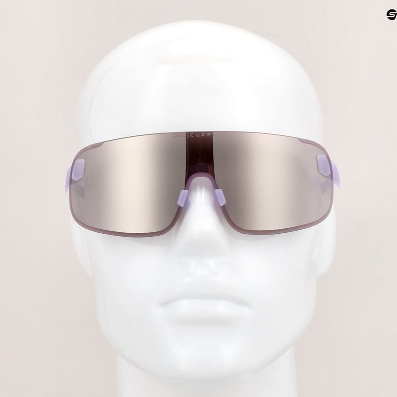 Fahrradbrille POC Elicit purple quartz translucent/clarity road silver 11