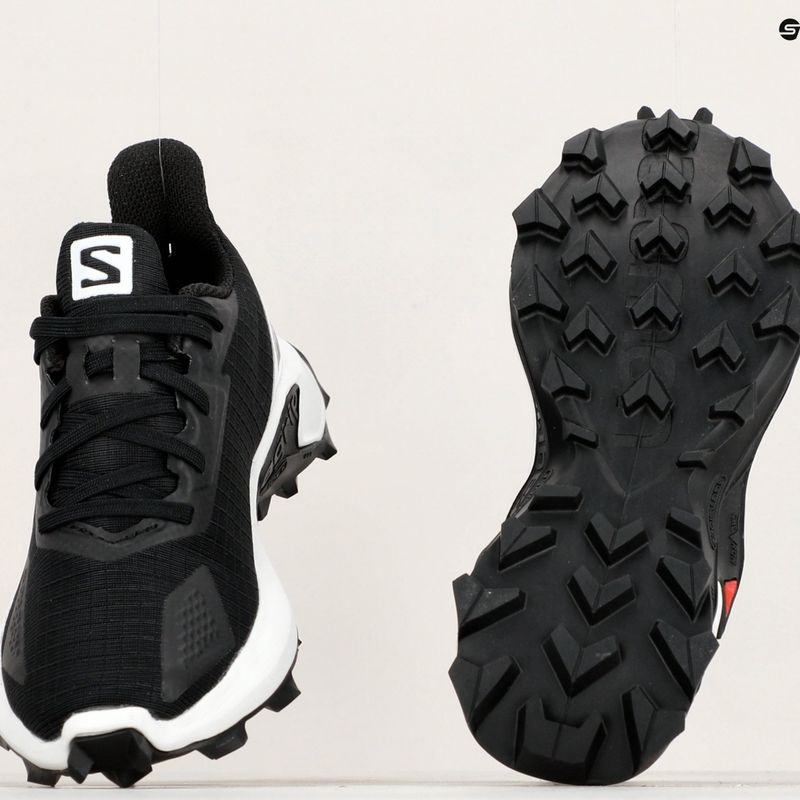 Laufschuhe Trail Kinder Salomon Alphacross Blast schwarz L411161 15