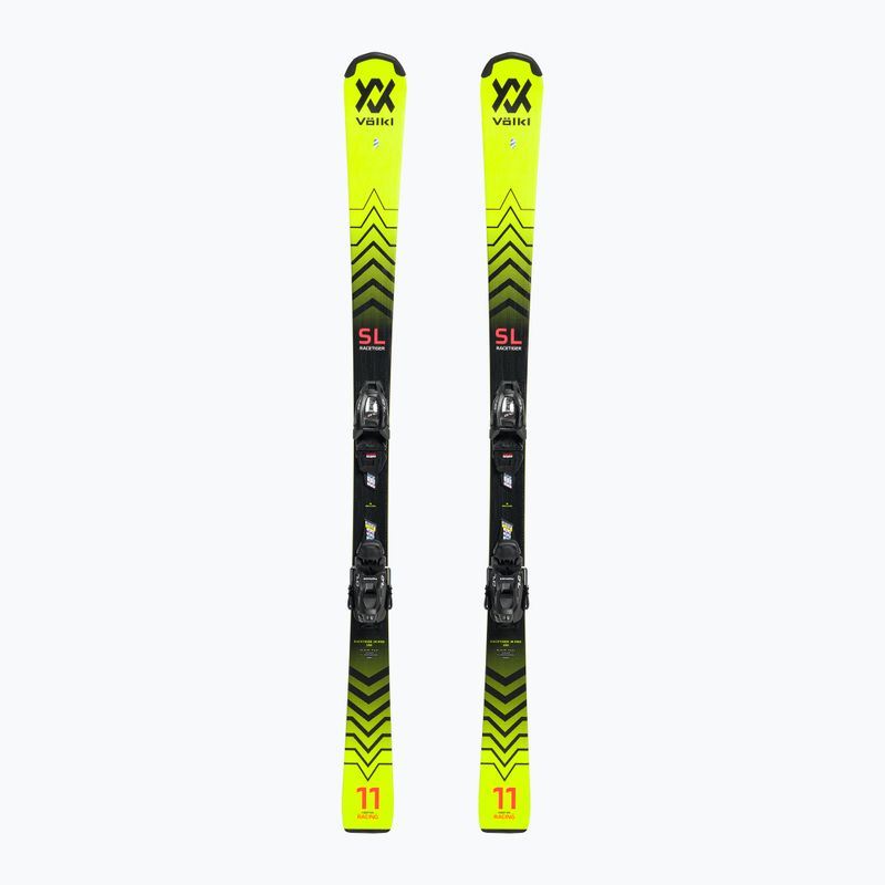 Ski Kinder Völkl Racetiger JR Pro+7. VMotion JR gelb-schwarz 122467/6262T1.VA