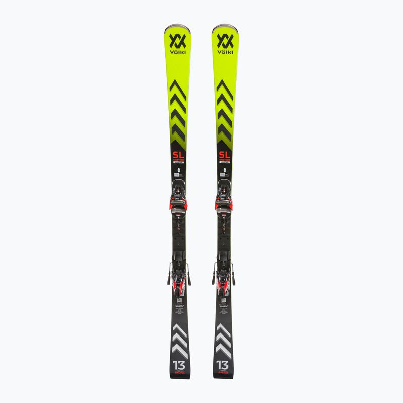 Völkl Racetiger SL Master + XComp 16 GW gelb/schwarzer Alpin-Ski