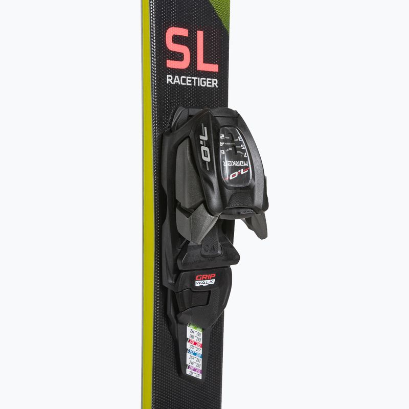 Kinder-Abfahrtsski Völkl Racetiger Junior Pro + 7.0 VMotion Jr flo gelb/schwarz 4