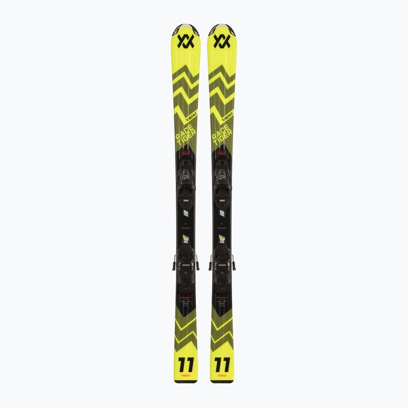 Kinder-Abfahrtsski Völkl Racetiger Jr Gelb + Bindung 4.5 VMotion Jr 100-120 cm gelb