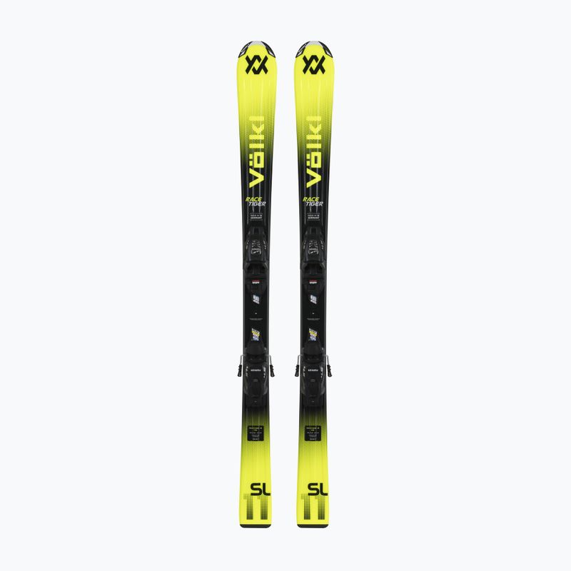 Kinderski Völkl Racetiger Jr Yellow + Bindung 4.5 VMotion Jr 100-120 cm black