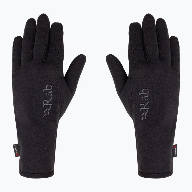 Herren-Trekkinghandschuhe Rab Power Stretch Pro schwarz