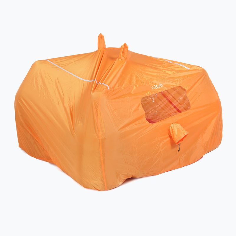 Rab Group Shelter orange Sechs-Personen-Notfallzelt