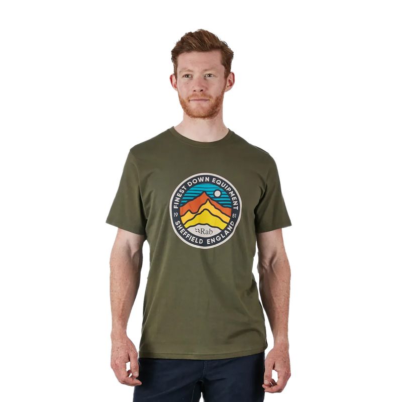 Rab Stance 3 Peaks Herren-Trekking-Shirt grün QCA-98