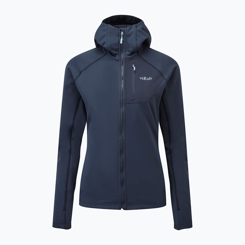 Trekking Hoodie Damen Rab Superflux Hoody deep ink