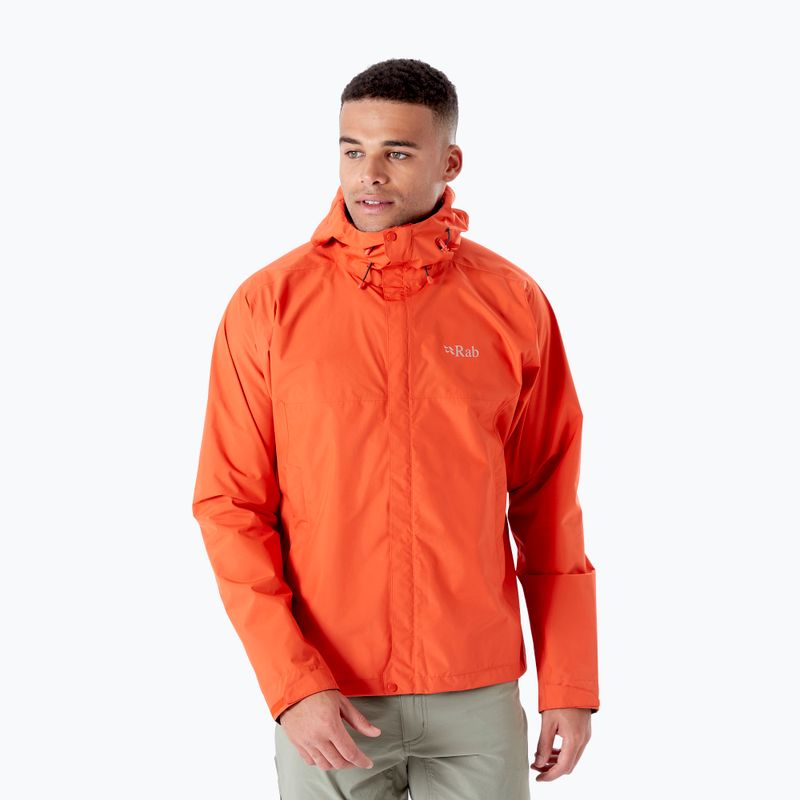 Rab Downpour Eco Herren Regenjacke orange QWG-82 3