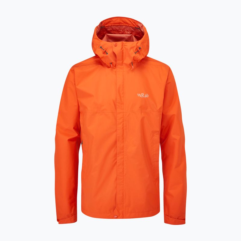 Rab Downpour Eco Herren Regenjacke orange QWG-82 5