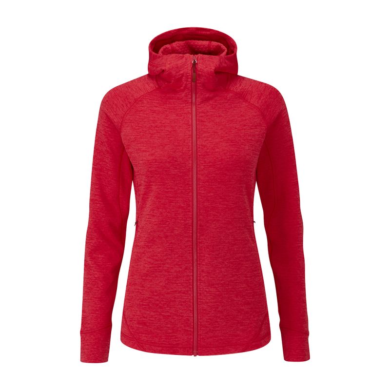 Rab Nexus Damen Fleece-Kapuzenjacke rot QFE-69-RU 2