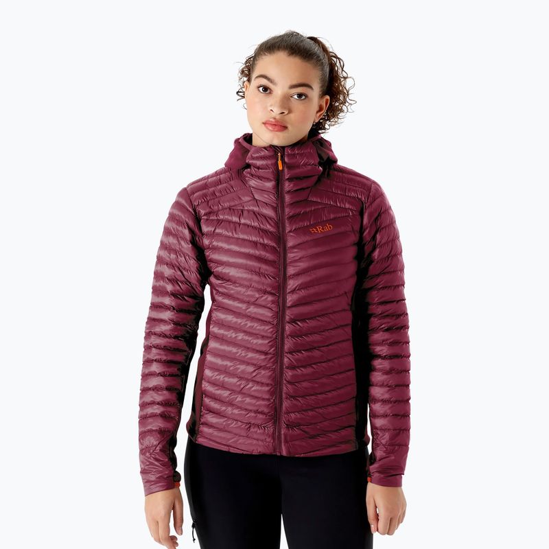 Damen Daunenjacke Rab Cirrus Flex 2.0 Hoody kastanienbraun QIO-69