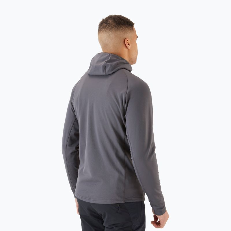 Herren Fleece-Sweatshirt Rab Superflux Hoody grau QFE-89 2