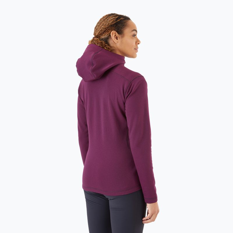 Damen Fleece-Kapuzenjacke Rab Geon Hoody lila QFE-94-EGG 2