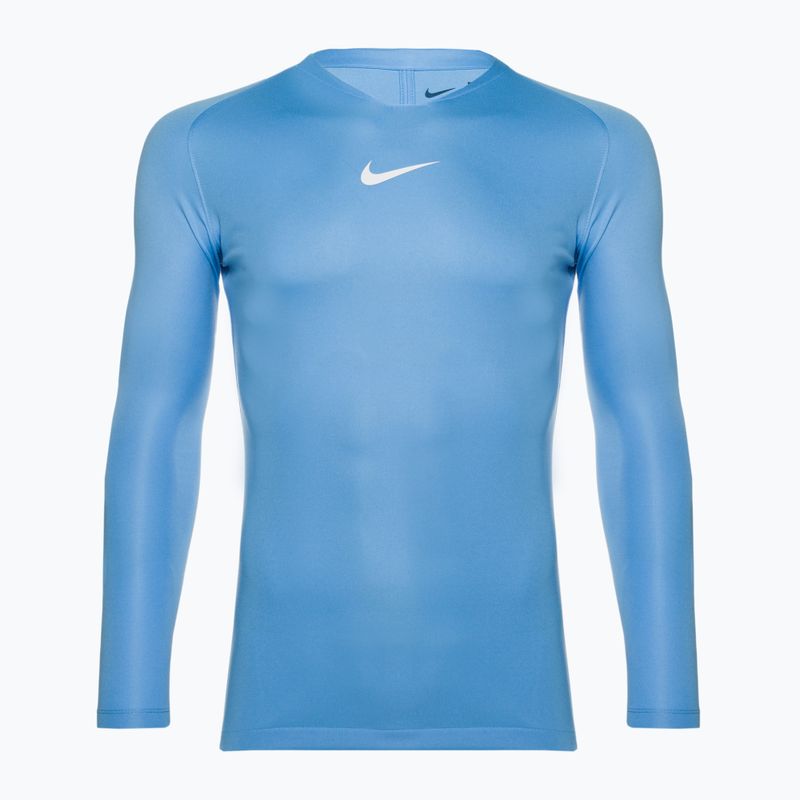 Herren Nike Dri-FIT Park First Layer LS Thermo-Langarmshirt Uni-Blau/Weiß