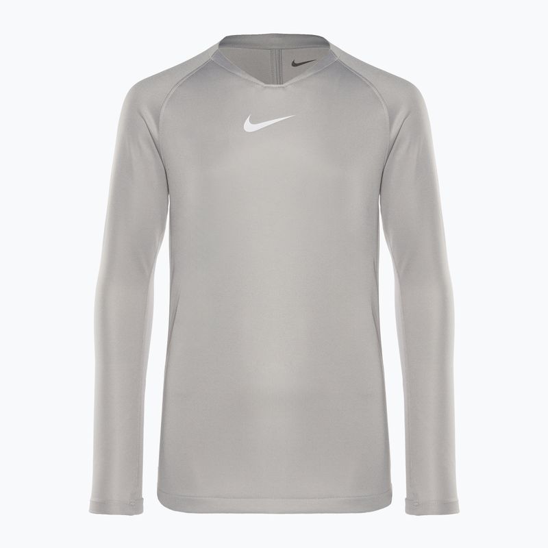 Nike Dri-FIT Park First Layer zinngrau/weiß Kinder Thermo-Langarmshirt