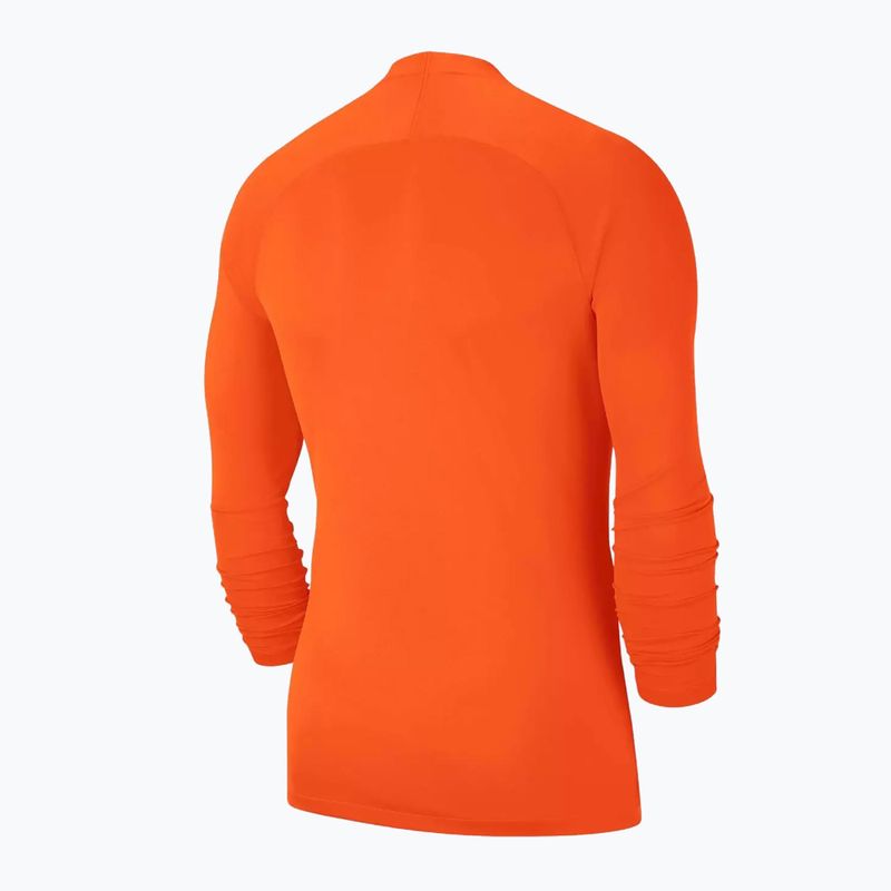 Nike Dri-FIT Park First Layer Kinder-Thermo-Langarmshirt in Sicherheitsorange/Weiß 2