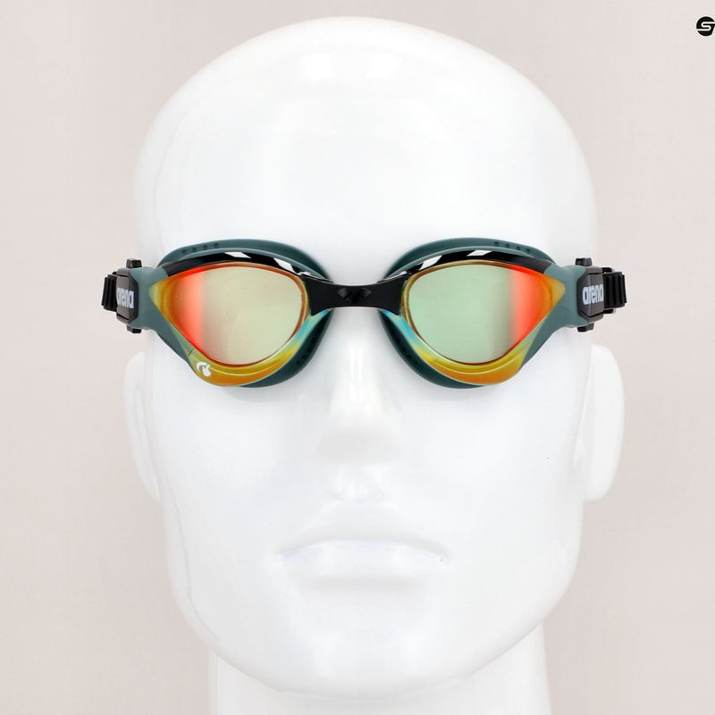 Arena Schwimmbrille Cobra Tri Swipe Mirror gelb kupfer/army 002508/360 10