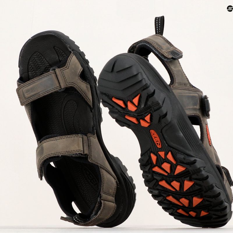 Trekkingsandalen Herren Keen Targhee III Open Toe grau 122424 15