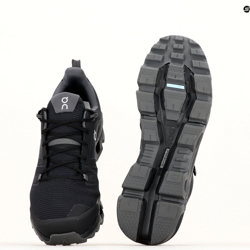 Herren-Trekkingstiefel On Cloudwander Waterproof schwarz/eclipse 7398606 12