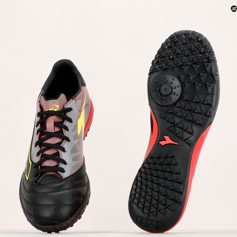 Herren Diadora Brasil Elite Veloce R TFR Fußballschuhe schwarz und rot DD-101.179182-D0136-40 17