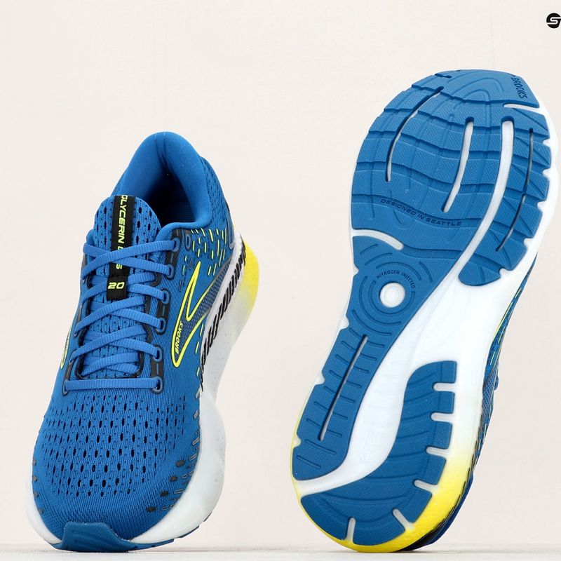 Herren Laufschuhe Brooks Glycerin GTS 20 blau 1103831D482 17