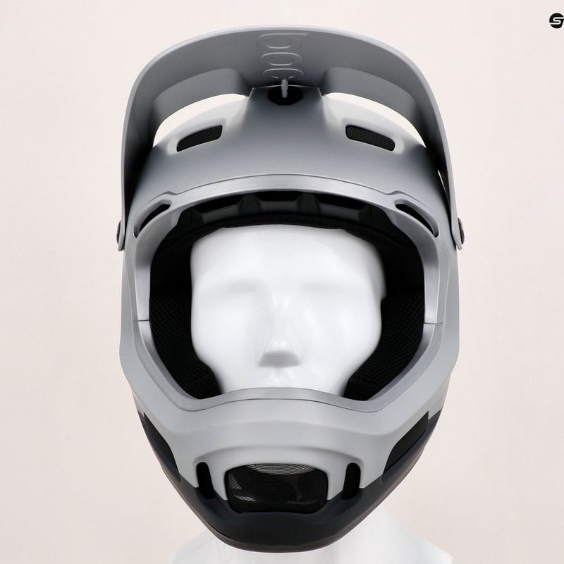 Fahrradhelm POC Coron Air MIPS argentite silver/uranium black matt 7