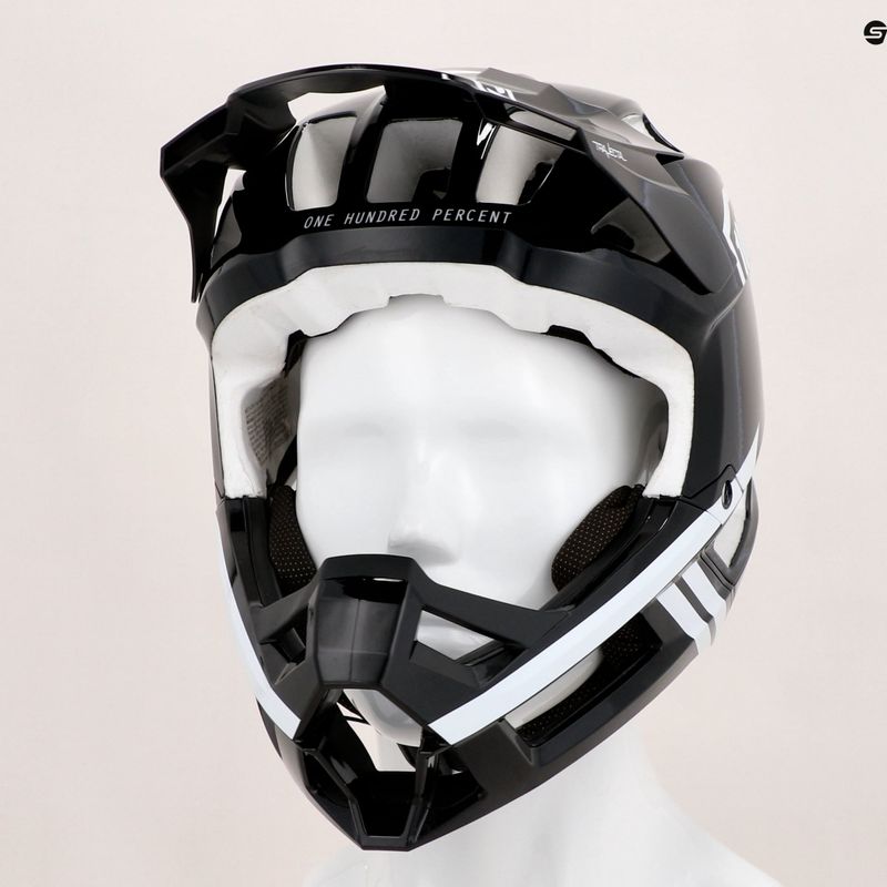 Herren Fahrradhelm 100% Trajecta schwarz Helm 100% Trajecta 7
