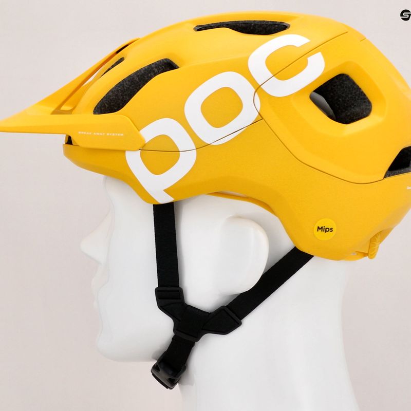 Fahrradhelm POC Axion Race MIPS aventurine yellow matt 7