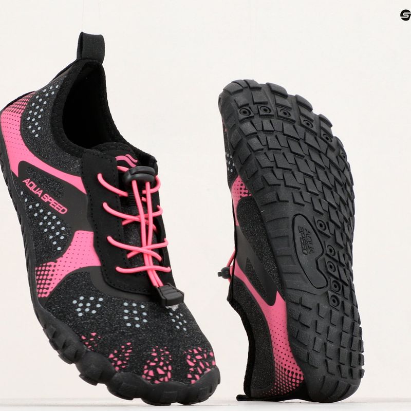 Damen Wasserschuhe AQUA-SPEED Nautilus schwarz-rosa 637 17