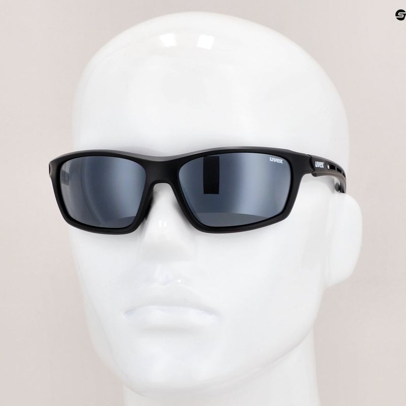 UVEX Sportstyle 229 schwarz matt/litemirror silber Sonnenbrille 53/2/068/2216 10