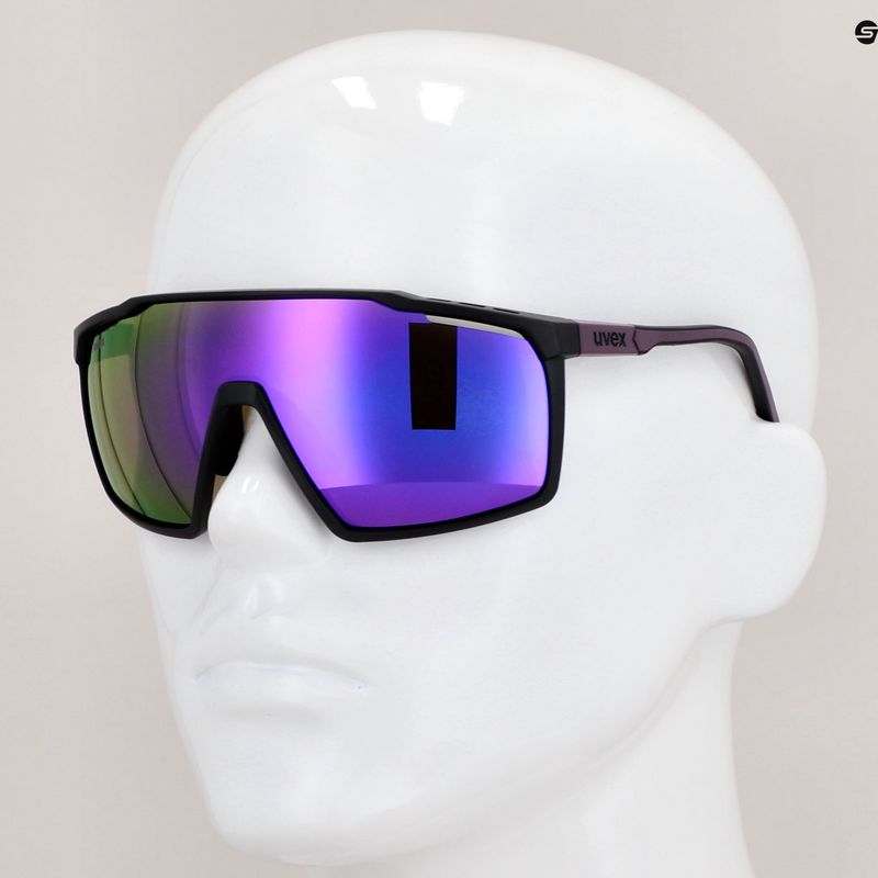 UVEX Mtn Perform schwarz lila matt/verspiegelt lila Sonnenbrille 53/3/039/2116 11